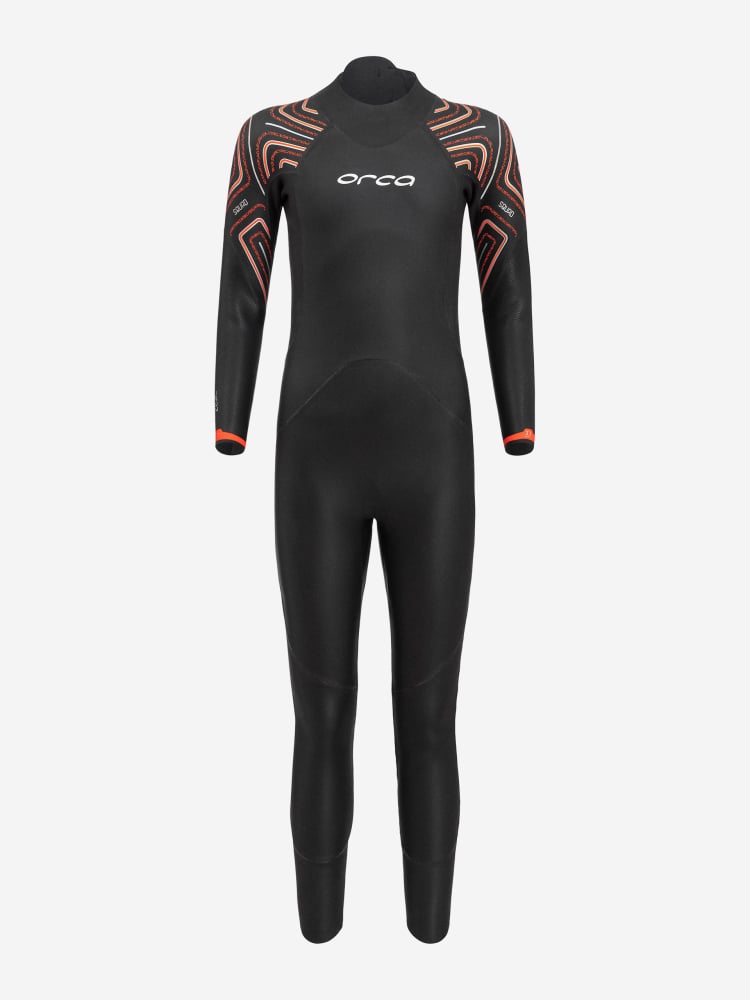 Orca Zeal Squad  4mm Junior Openwater Wetsuit - Black/Orange