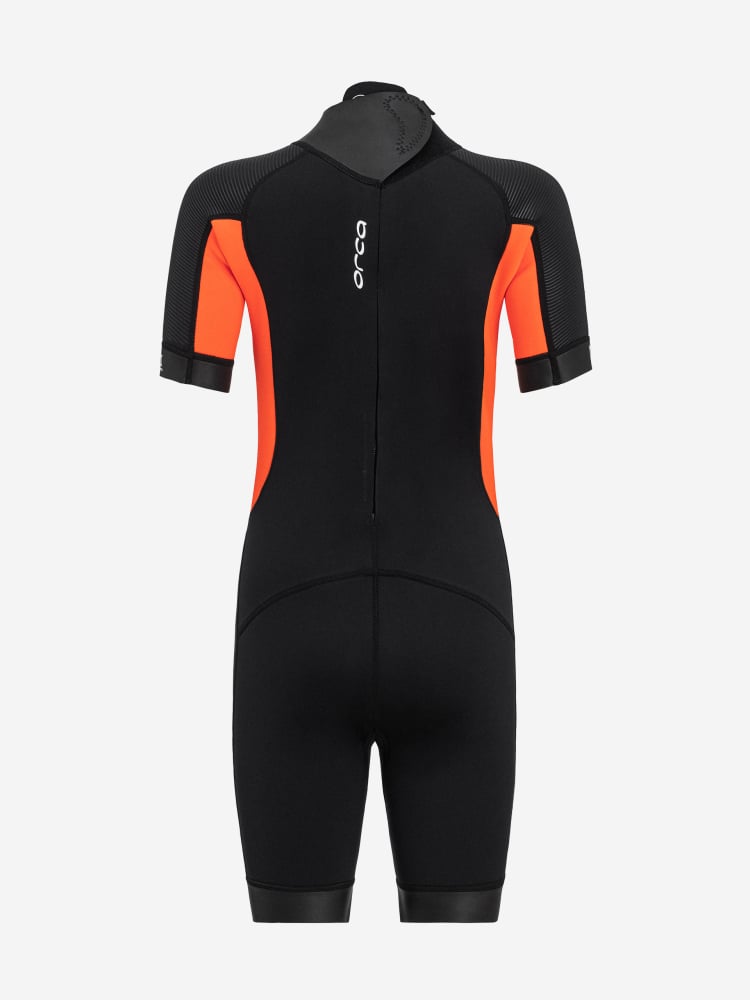 Orca Vitalis Squad Shorty Junior Openwater Wetsuit 2025 - Black/Orange