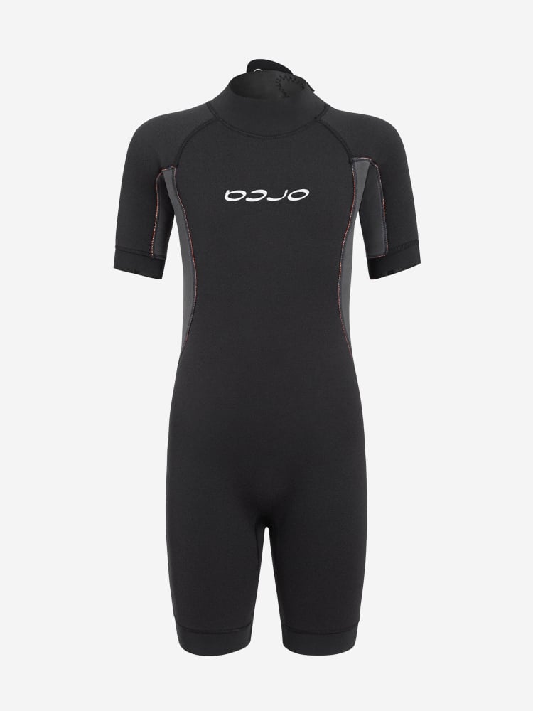 Orca Vitalis Squad Shorty Junior Openwater Wetsuit 2025 - Black/Orange