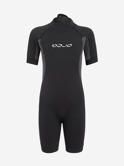 Orca Vitalis Squad Shorty Junior Openwater Wetsuit 2025 - Black/Orange