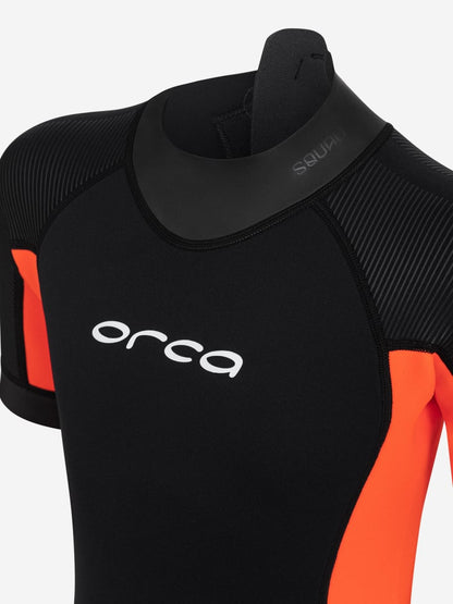 Orca Vitalis Squad Shorty Junior Openwater Wetsuit 2025 - Black/Orange