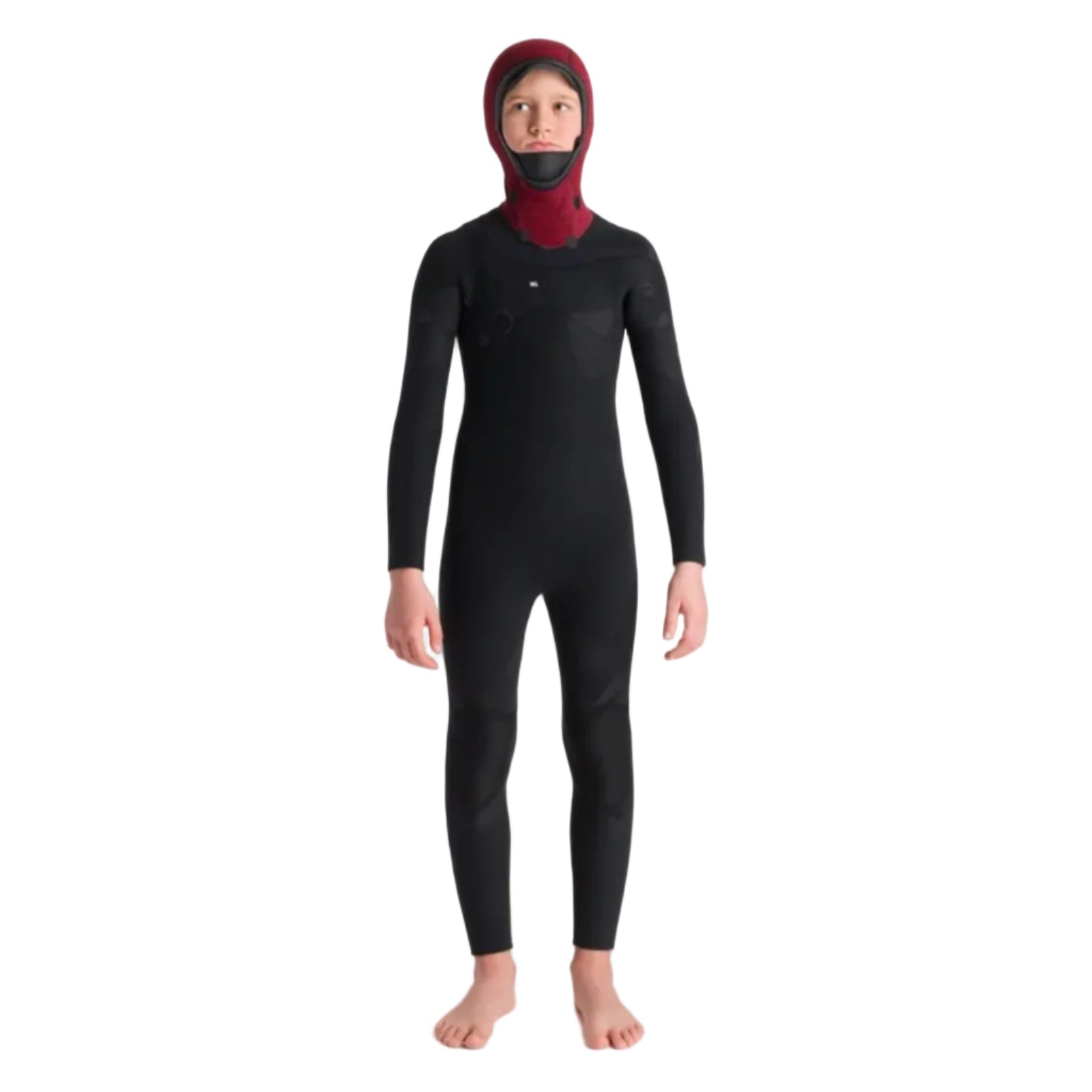 C-Skins NuWave Session 5/4mm Junior GBS Hooded Winter Wetsuit 2026 - Black / Bluestone X / Cool Green