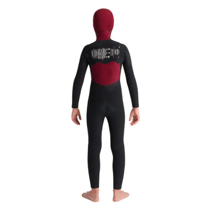 C-Skins NuWave Session 5/4mm Junior GBS Hooded Winter Wetsuit 2026 - Black / Bluestone X / Cool Green