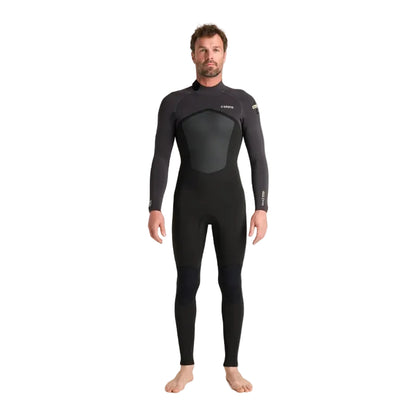 C-Skins NuWave Legend 4/3mm Mens GBS Back Zip Wetsuit in Black/Meteor/Yellow