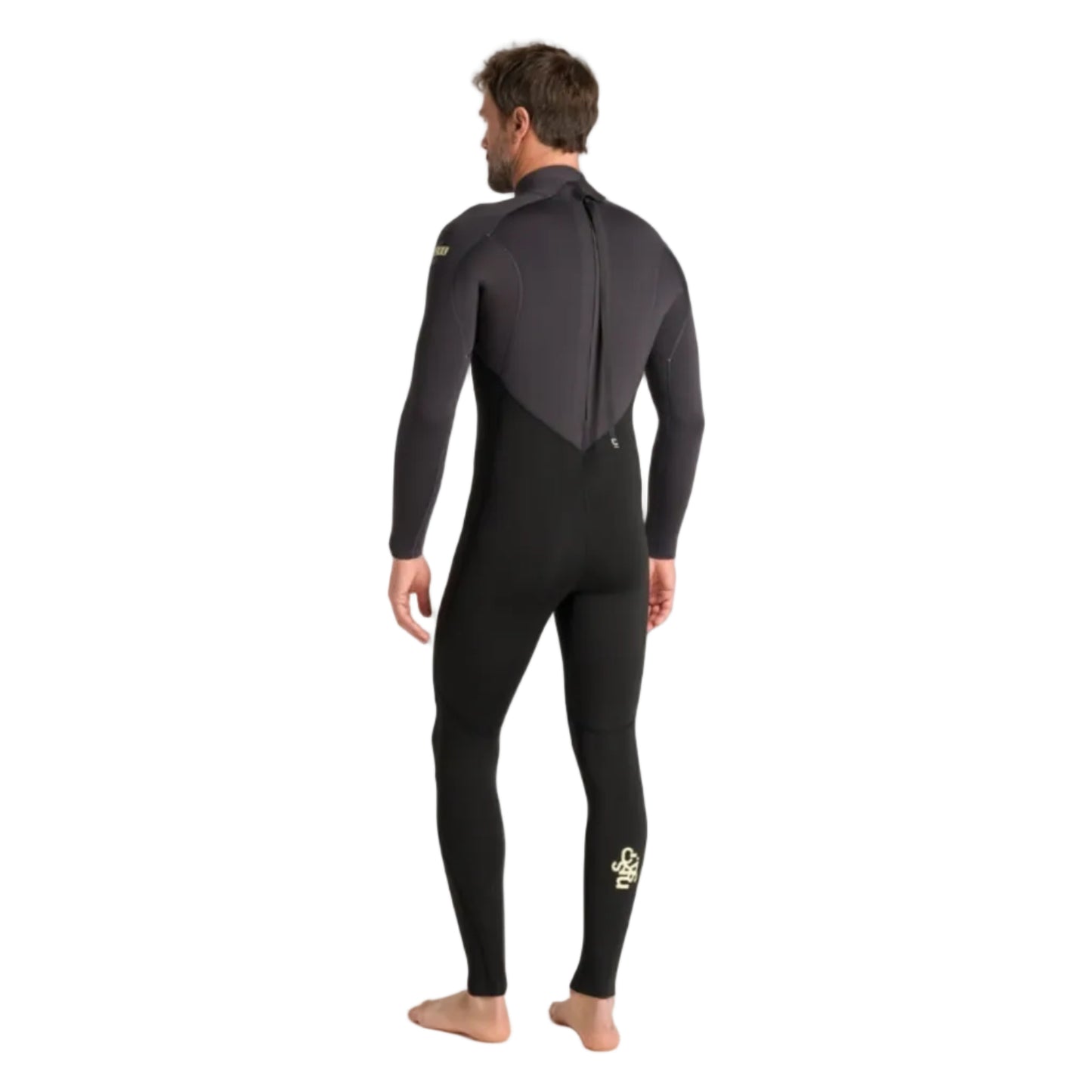 C-Skins NuWave Legend 4/3mm Men's GBS Back Zip Wetsuit 2026 - Black/Meteor/Yellow