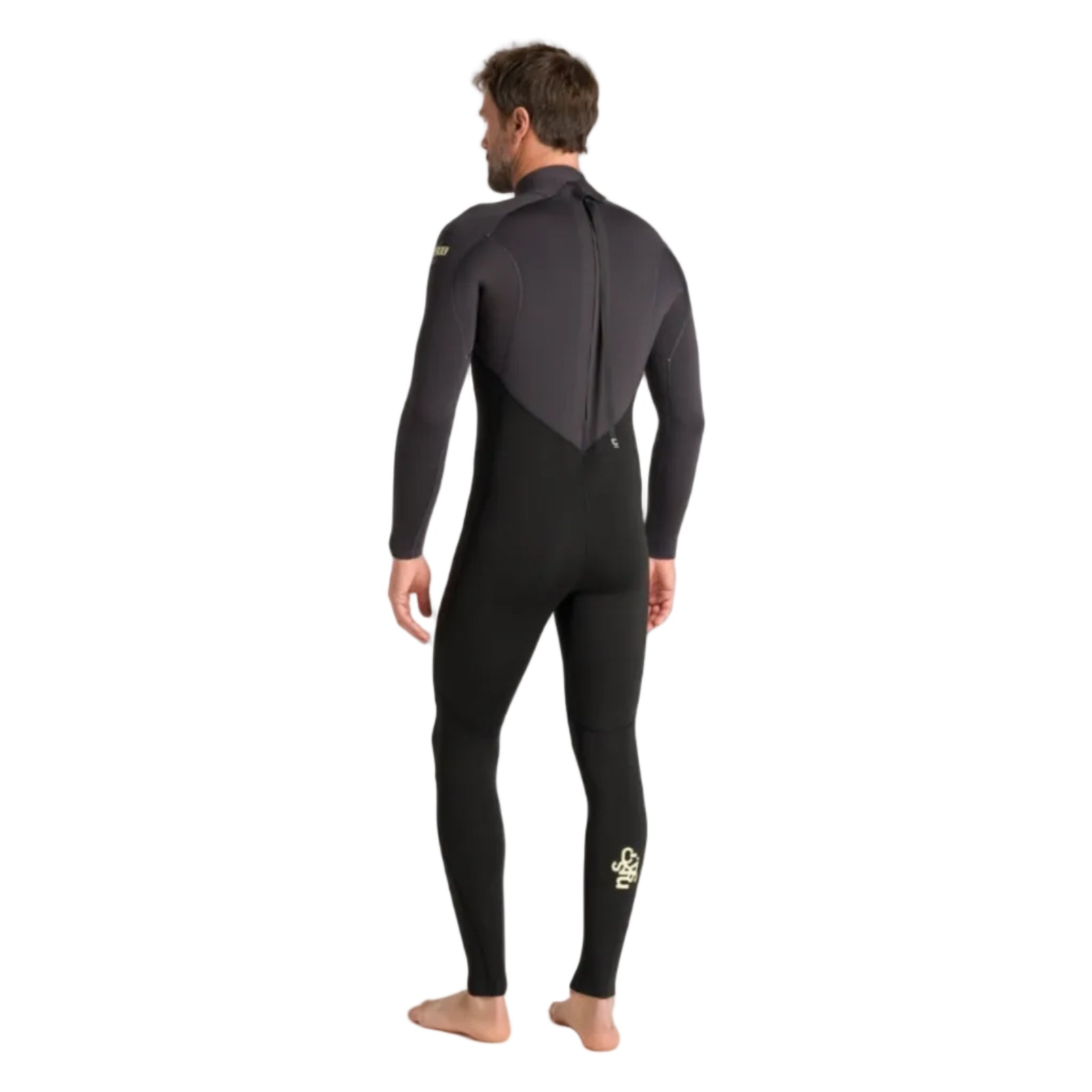 C-Skins NuWave Legend 4/3mm Men's GBS Back Zip Wetsuit 2026 - Black/Meteor/Yellow