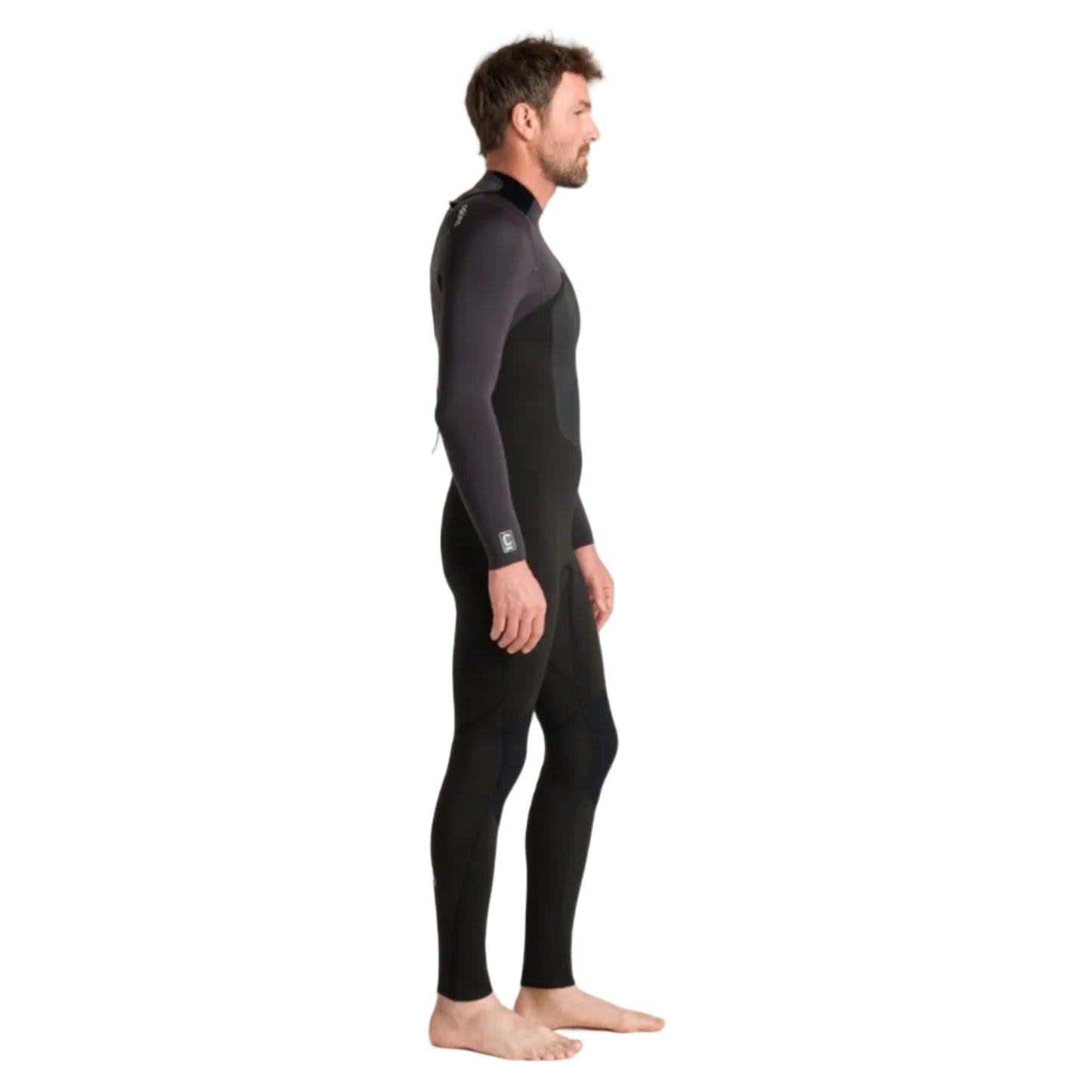 C-Skins NuWave Legend 4/3mm Men's GBS Back Zip Wetsuit 2026 - Black/Meteor/Yellow