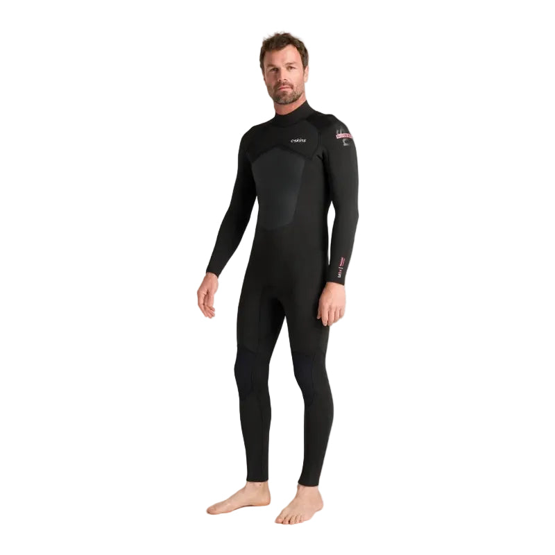C-Skins NuWave Legend 5/4/3mm Mens GBS Back Zip Winter Wetsuit 2026 - Black/Neon Flare