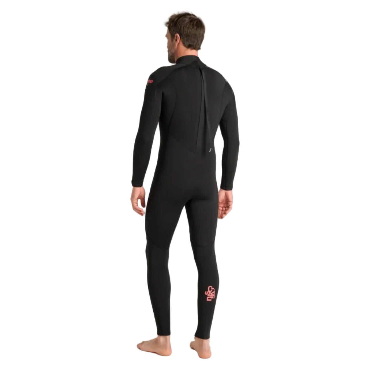 C-Skins NuWave Legend 5/4/3mm Mens GBS Back Zip Winter Wetsuit 2026 - Black/Neon Flare