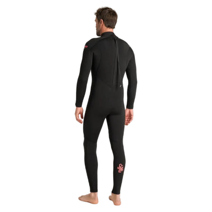 C-Skins NuWave Legend 5/4/3mm Mens GBS Back Zip Winter Wetsuit 2026 - Black/Neon Flare