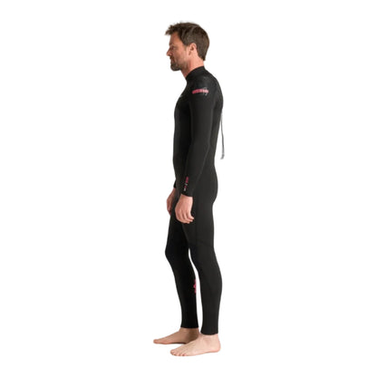 C-Skins NuWave Legend 5/4/3mm Mens GBS Back Zip Winter Wetsuit 2026 - Black/Neon Flare