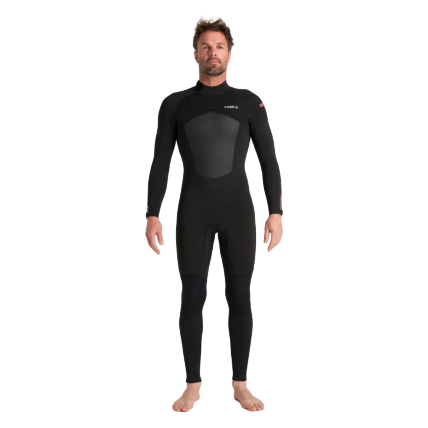 C-Skins NuWave Legend 5/4/3mm Mens GBS Back Zip Winter Wetsuit 2026 - Black/Neon Flare