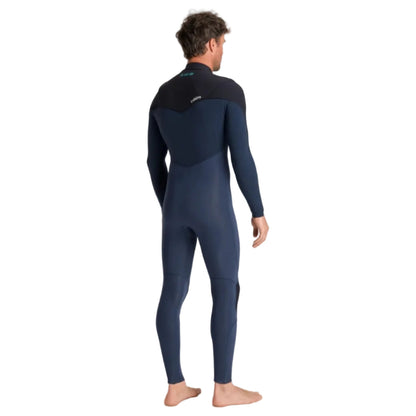 C-Skins NuWave ReWired 3/2mm Mens GBS Chest Zip Wetsuit 2026 - Bluestone / Black