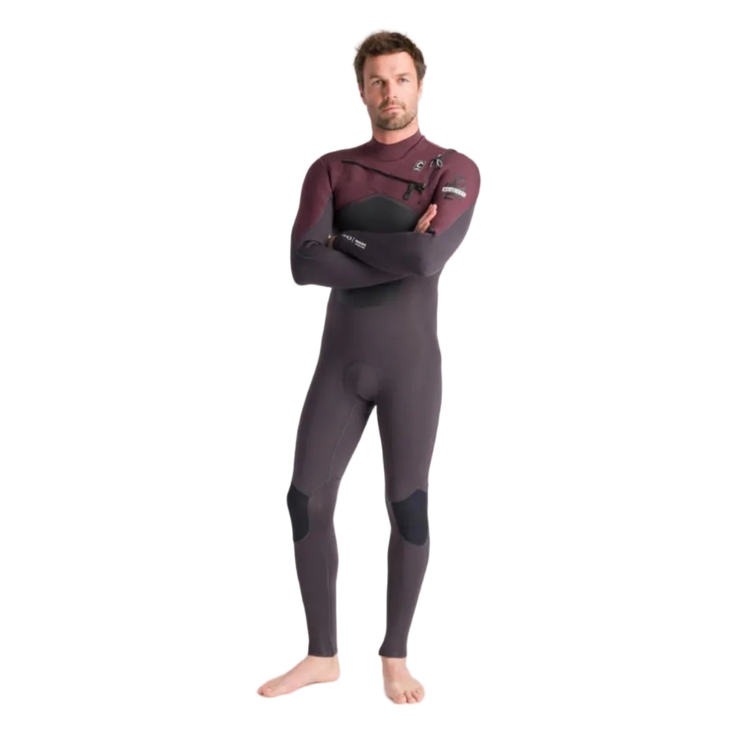C-Skins NuWave ReWired 4/3mm Men's Chest Zip Wetsuit 2025 - Meteor/Meteor X/Rust X