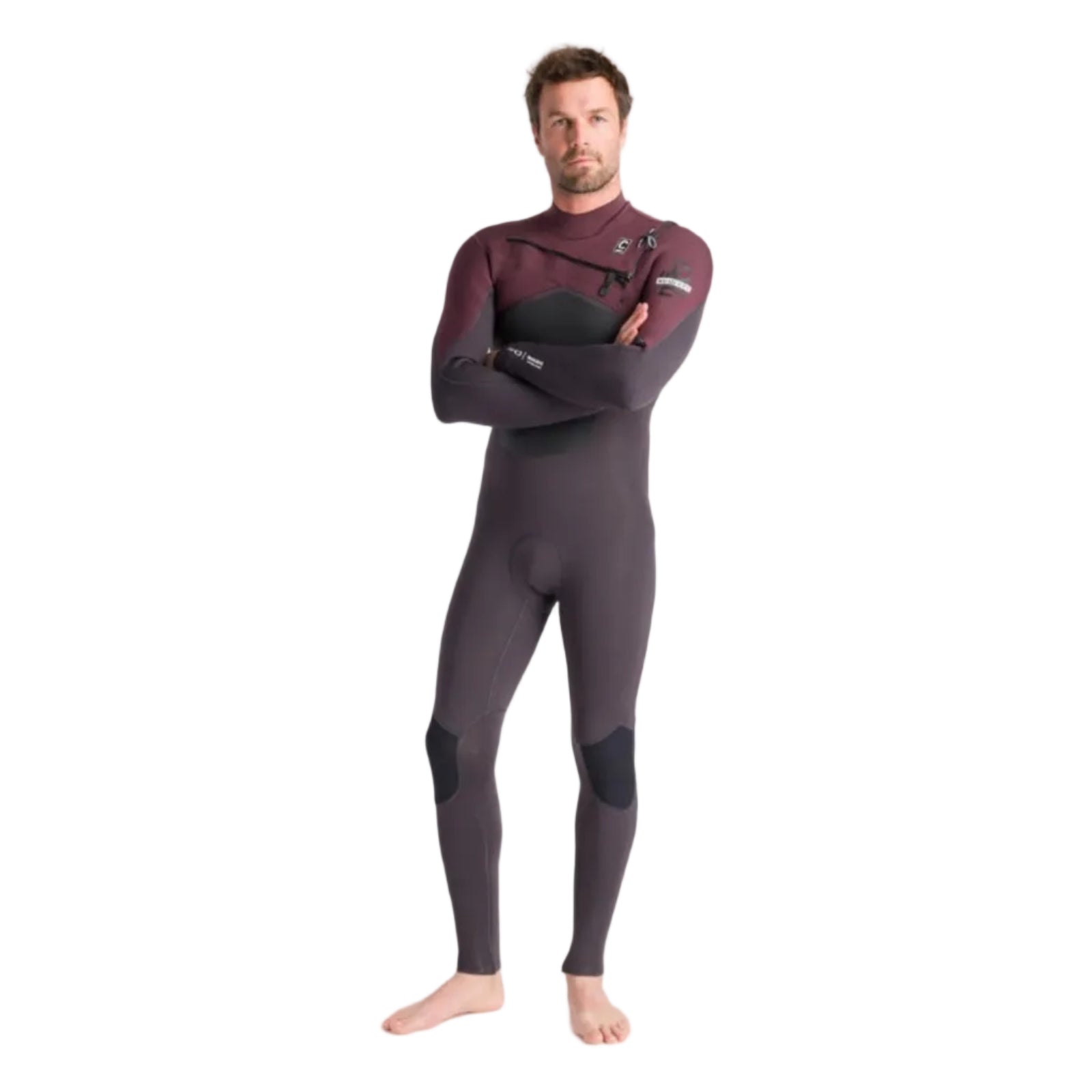 C-Skins NuWave ReWired 4/3mm Men's Chest Zip Wetsuit 2025 - Meteor/Meteor X/Rust X