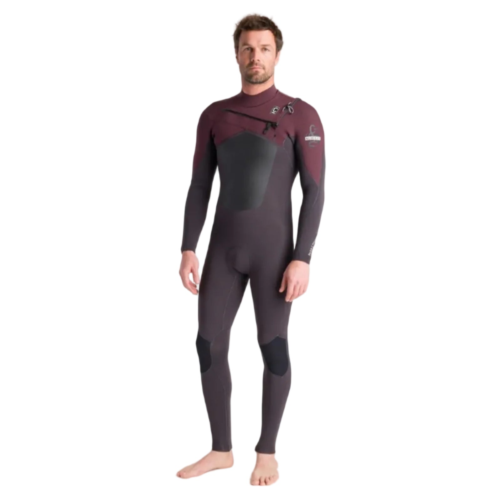 C-Skins NuWave ReWired 4/3mm Mens Chest Zip Wetsuit - Meteor/Meteor X/Rust X