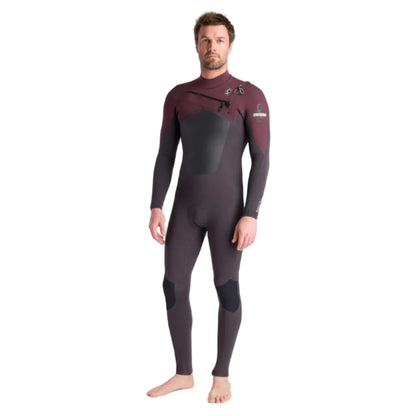 C-Skins NuWave ReWired 4/3mm Mens Chest Zip Wetsuit - Meteor/Meteor X/Rust X