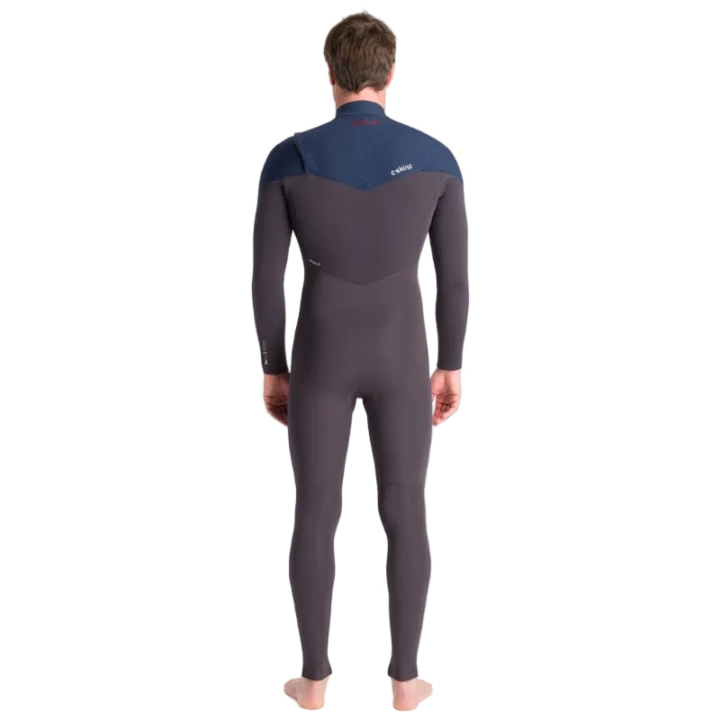 C-Skins NuWave ReWired 5/4mm Mens GBS Chest Zip Winter Wetsuit 2026 - Meteor X / Bluestone X