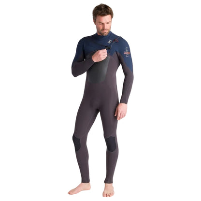 C-Skins NuWave ReWired 5/4mm Mens GBS Chest Zip Winter Wetsuit 2026 - Meteor X / Bluestone X