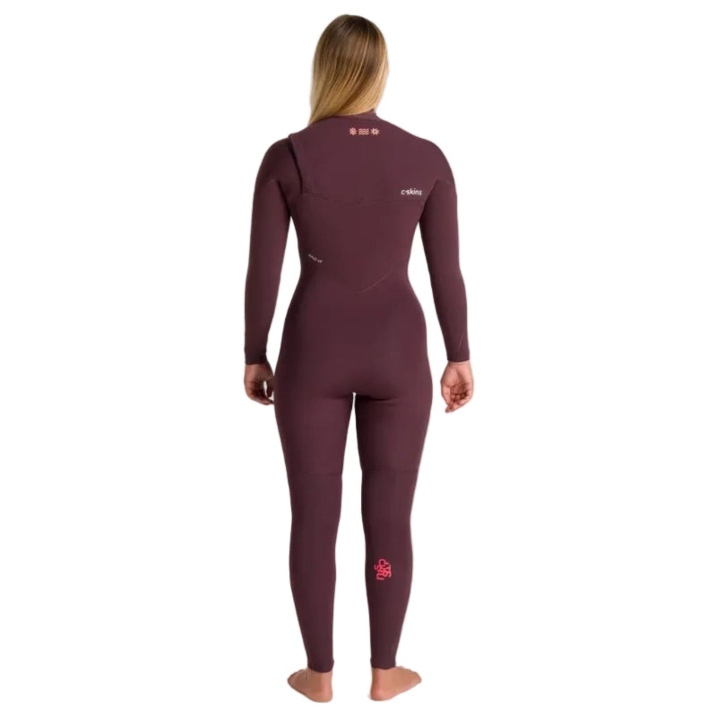 C-Skins NuWave ReWired 4/3mm Womens GBS Chest Zip Wetsuit in Rust