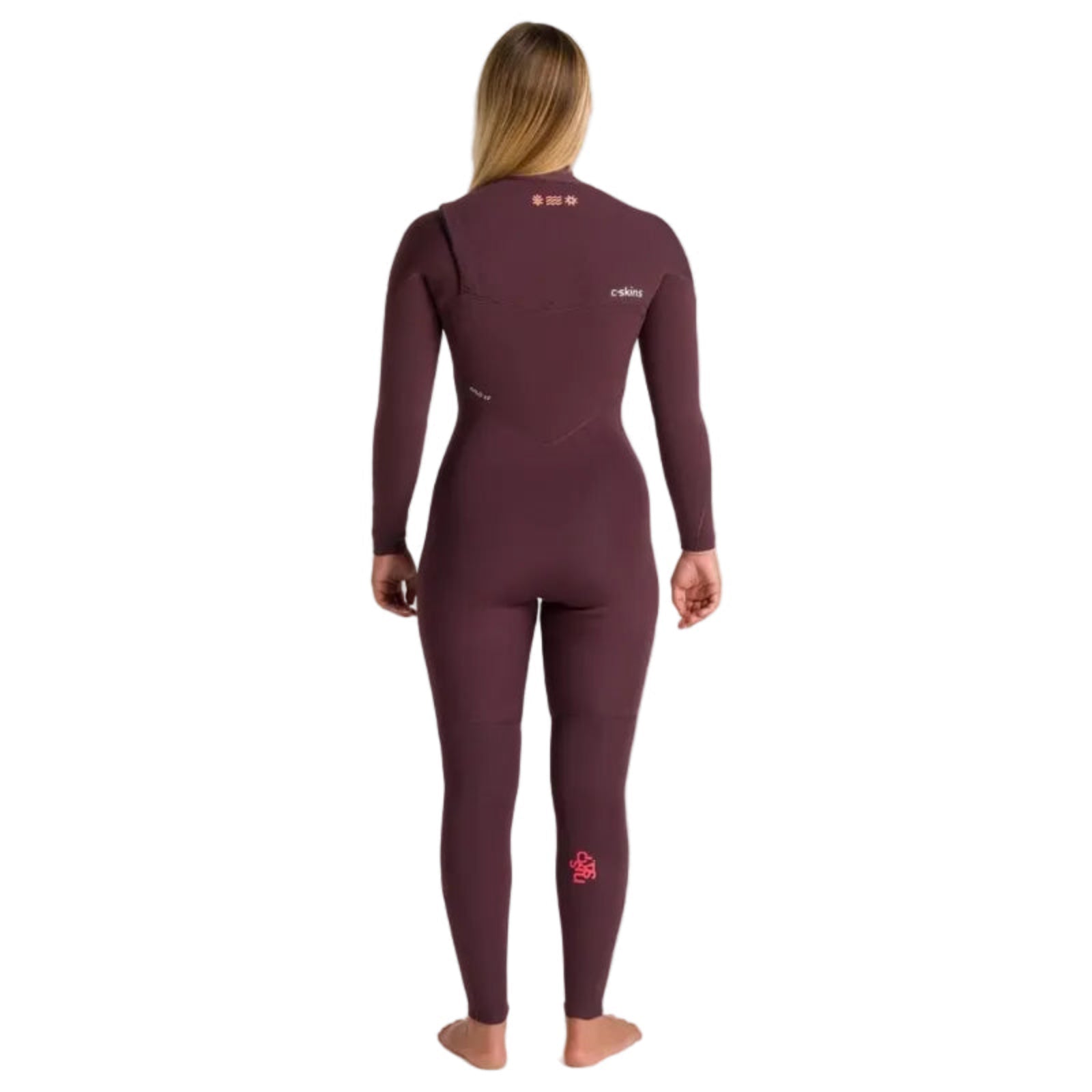 C-Skins NuWave ReWired 4/3mm Womens GBS Chest Zip Wetsuit in Rust