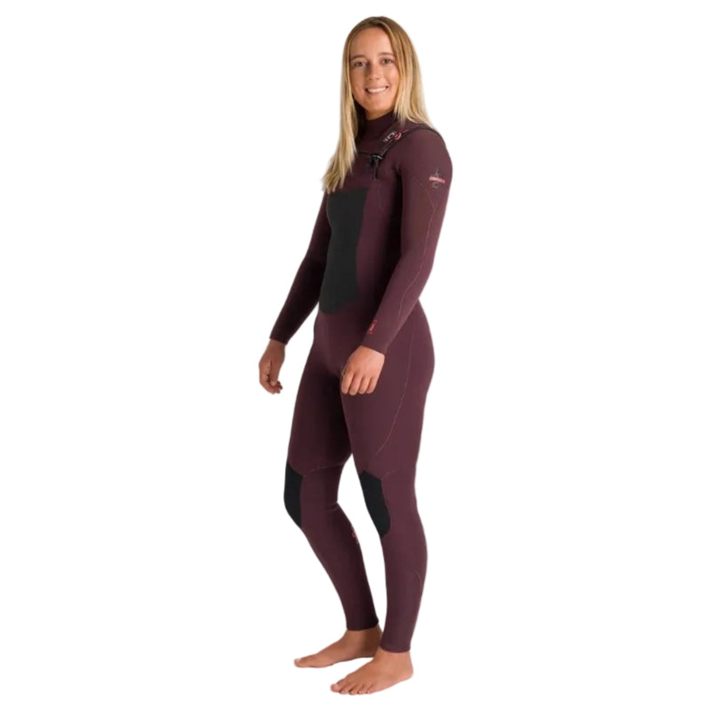C-Skins NuWave ReWired 4/3mm Womens GBS Chest Zip Wetsuit in Rust