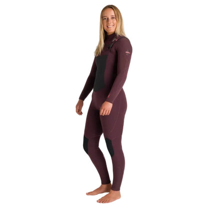 C-Skins NuWave ReWired 4/3mm Womens GBS Chest Zip Wetsuit in Rust