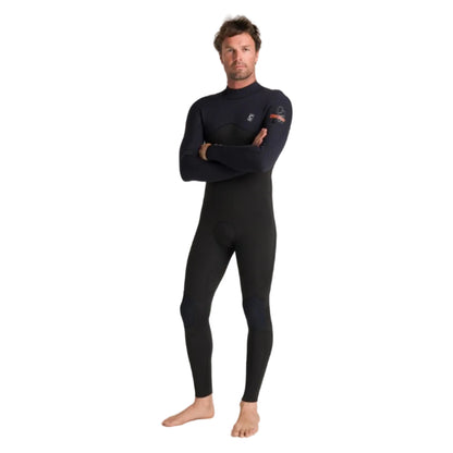  C-Skins NuWave Session 3/2mm Mens GBS Back Zip Wetsuit 2026 - Black / Warm Red