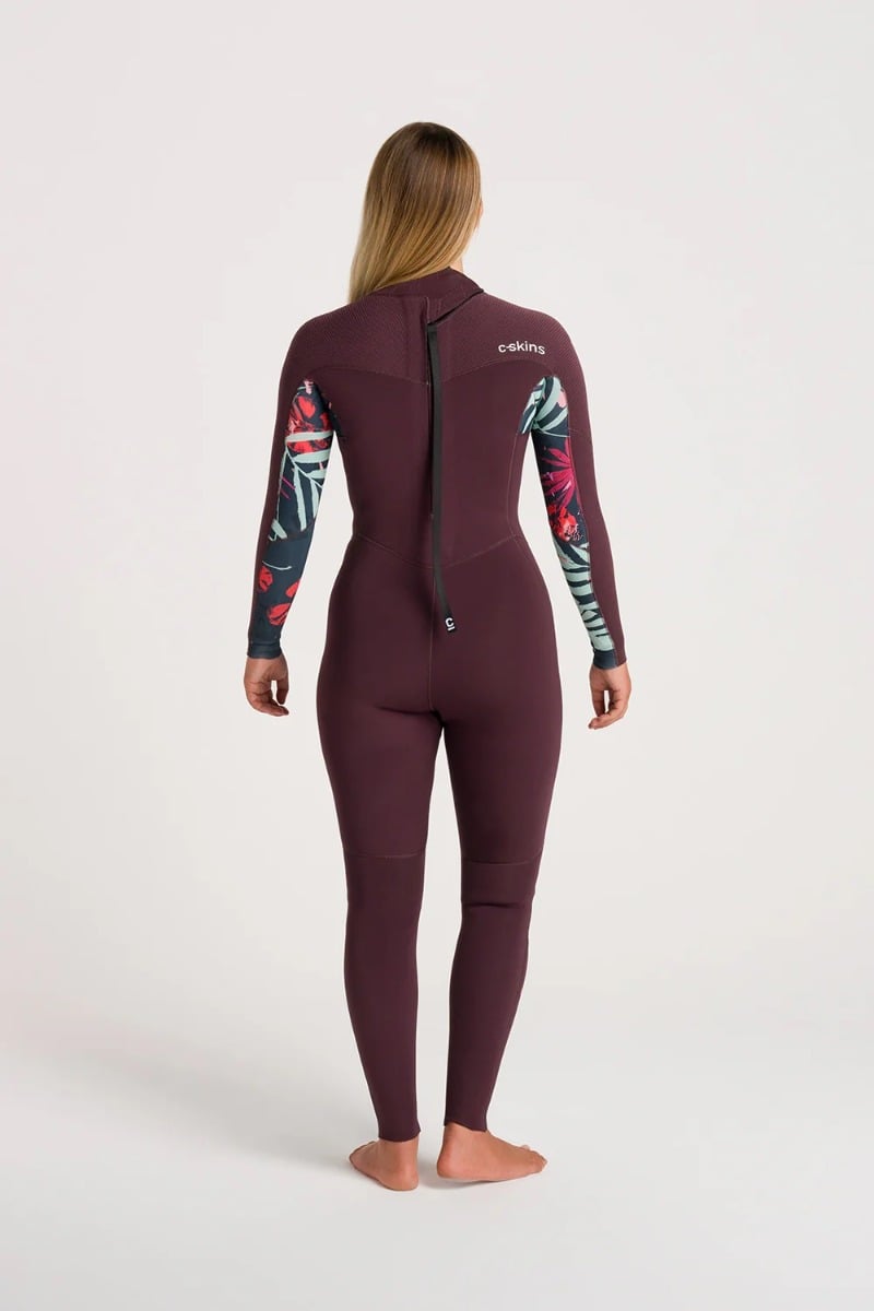 C-Skins NuWave Solace 3/2mm Womens GBS Back Zip Wetsuit 2025 - Rust