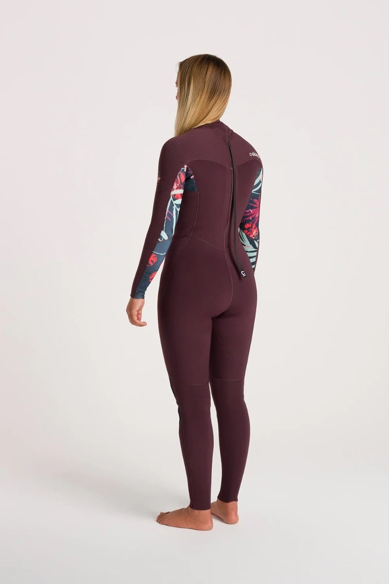 C-Skins NuWave Solace 3/2mm Womens GBS Back Zip Wetsuit 2025 - Rust