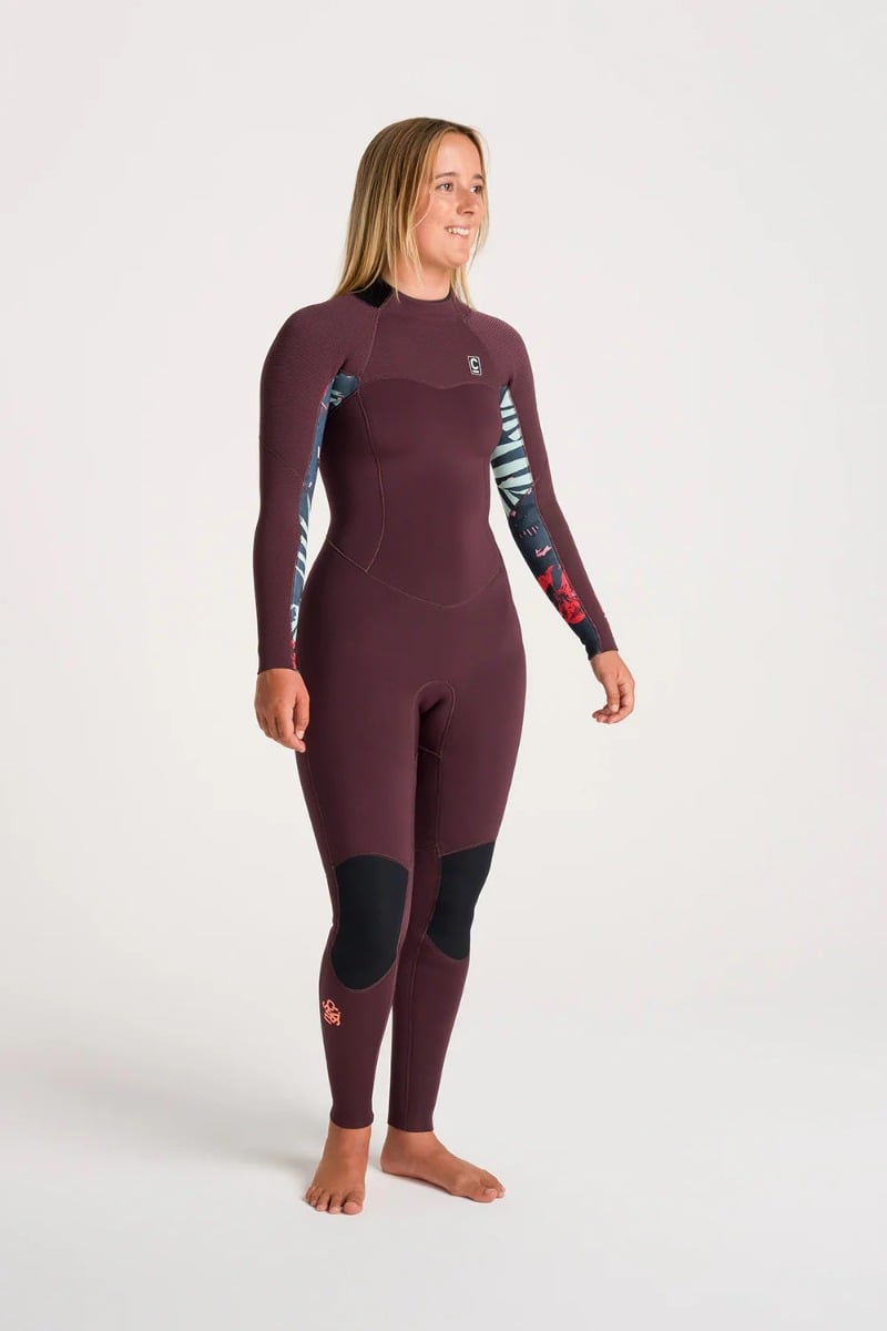 C-Skins NuWave Solace 3/2mm Womens GBS Back Zip Wetsuit 2025 - Rust