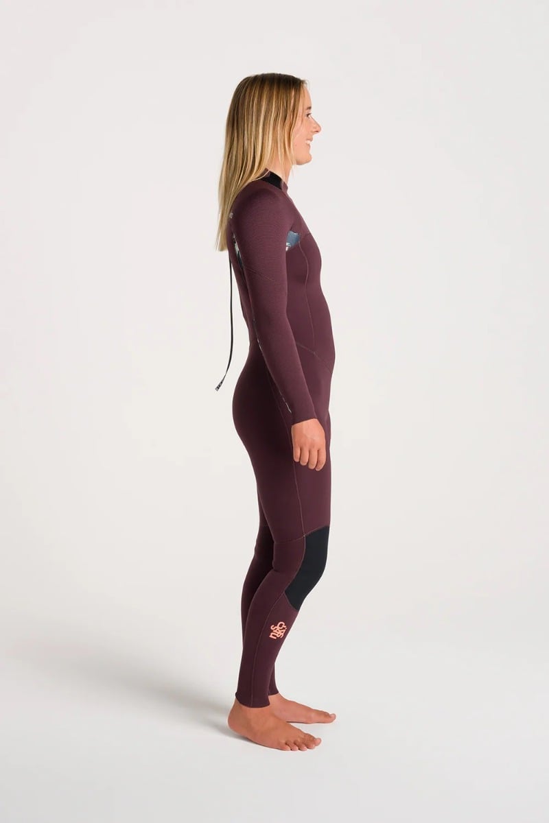 C-Skins NuWave Solace 3/2mm Womens GBS Back Zip Wetsuit 2025 - Rust
