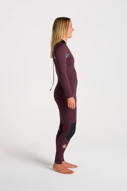 C-Skins NuWave Solace 3/2mm Womens GBS Back Zip Wetsuit 2025 - Rust