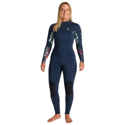C-Skins NuWave Solace 4/3mm Womens GBS Back Zip Wetsuit 2026 - Bluestone