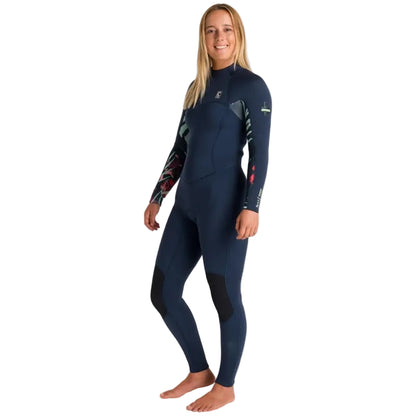 C-Skins NuWave Solace 4/3mm Womens GBS Back Zip Wetsuit 2026 - Bluestone