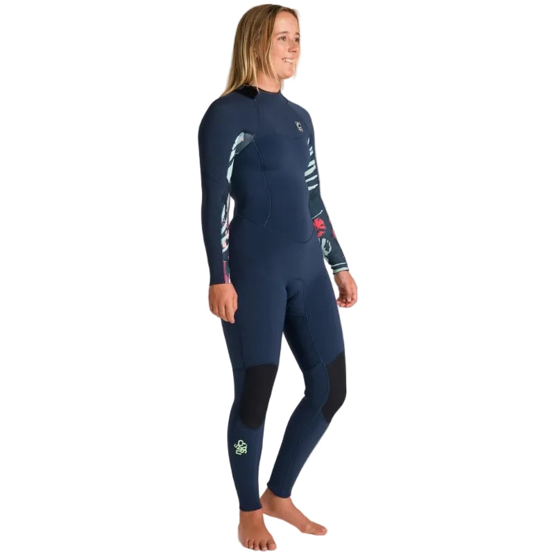 C-Skins NuWave Solace 4/3mm Womens GBS Back Zip Wetsuit 2026 - Bluestone