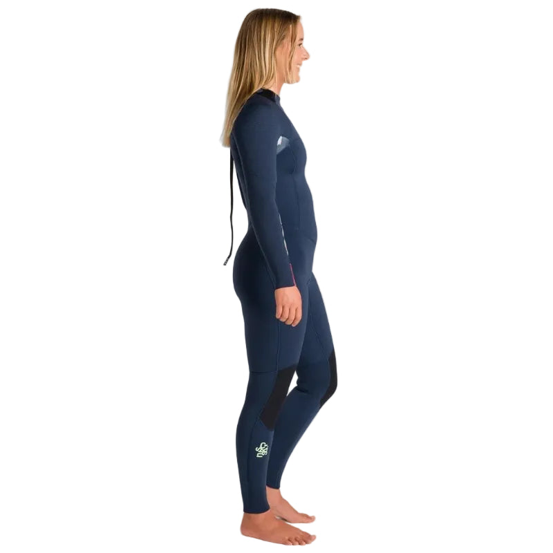 C-Skins NuWave Solace 4/3mm Womens GBS Back Zip Wetsuit 2026 - Bluestone