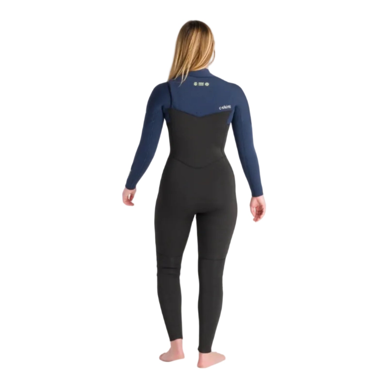 C-Skins NuWave Solace 5/4/3mm Women's Chest Zip Wetsuit - Black / Bluestone / Cool Green