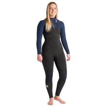 C-Skins NuWave Solace 5/4/3mm Womens Chest Zip Wetsuit in Black / Bluestone / Cool Green