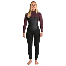 C-Skins NuWave Surflite 5/4/3mm Womens GBS Back Zip Winter Wetsuit in Black / Rust / Yellow