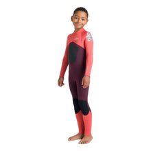 C-Skins NuWave Legend 4/3mm Junior GBS Back Zip Wetsuit 2026 - Rust / Coral Flame / Blue
