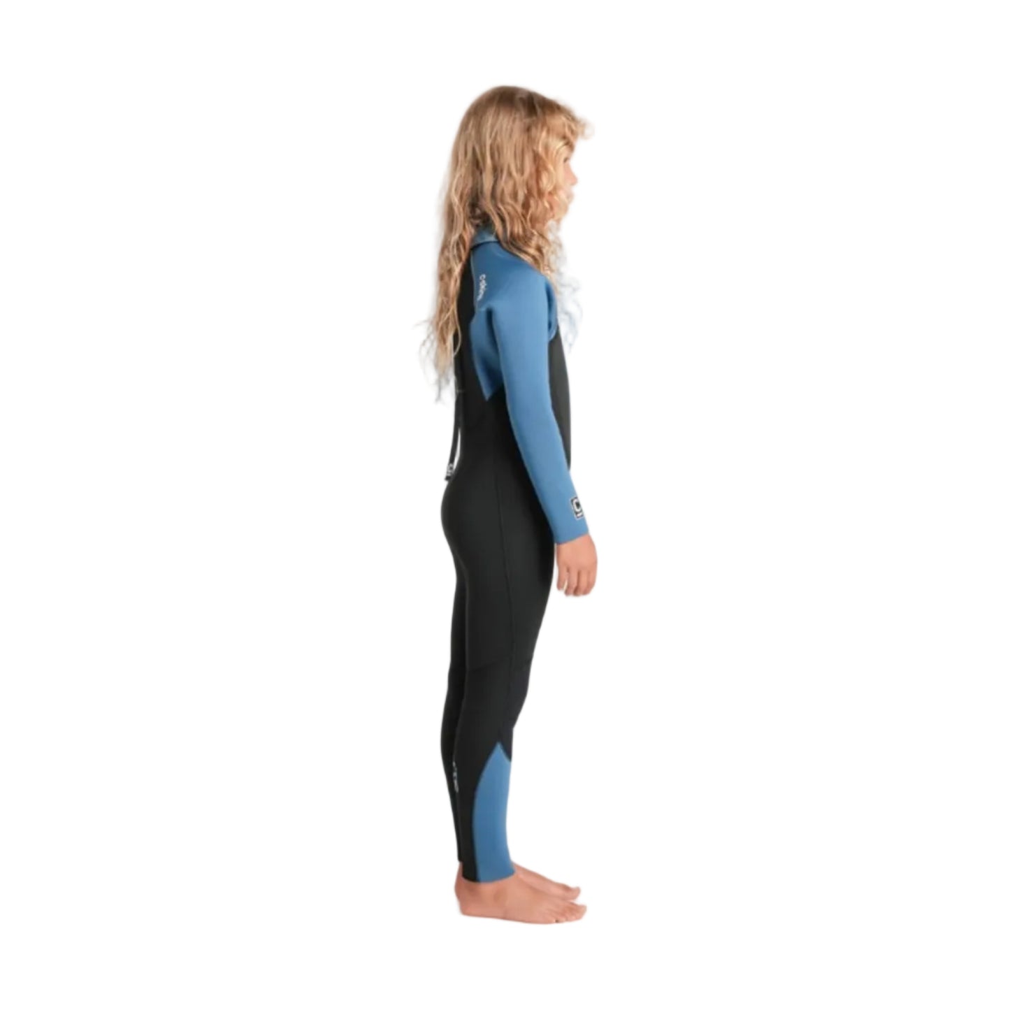 C-Skins NuWave Legend 5/4mm Junior GBS Back Zip Wetsuit 2026 - Black / Steel Blue / Aqua