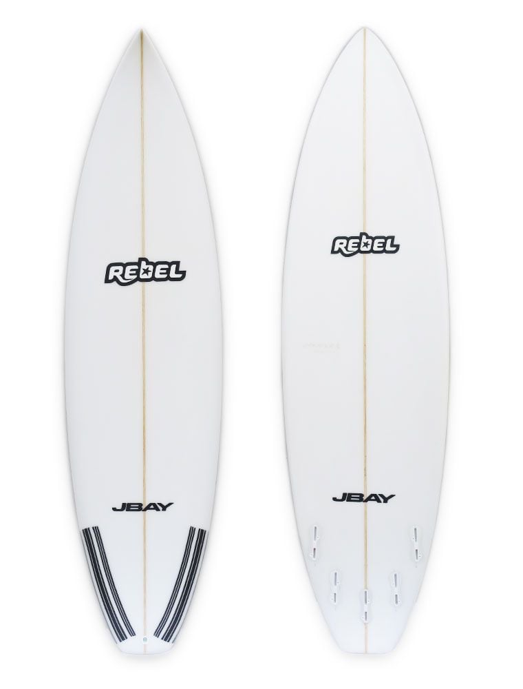 Rebel AP1000 Surfboard - White - Full View