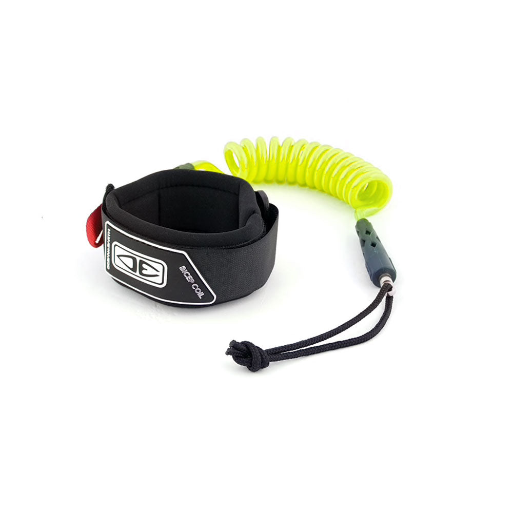 Ocean and Earth Bodyboard Bicep Moulded Coil Leash - Yellow