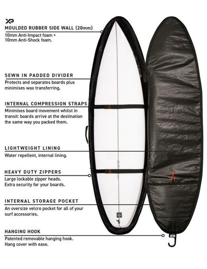 Ocean & Earth Hypa 10mm Double Shortboard Bag