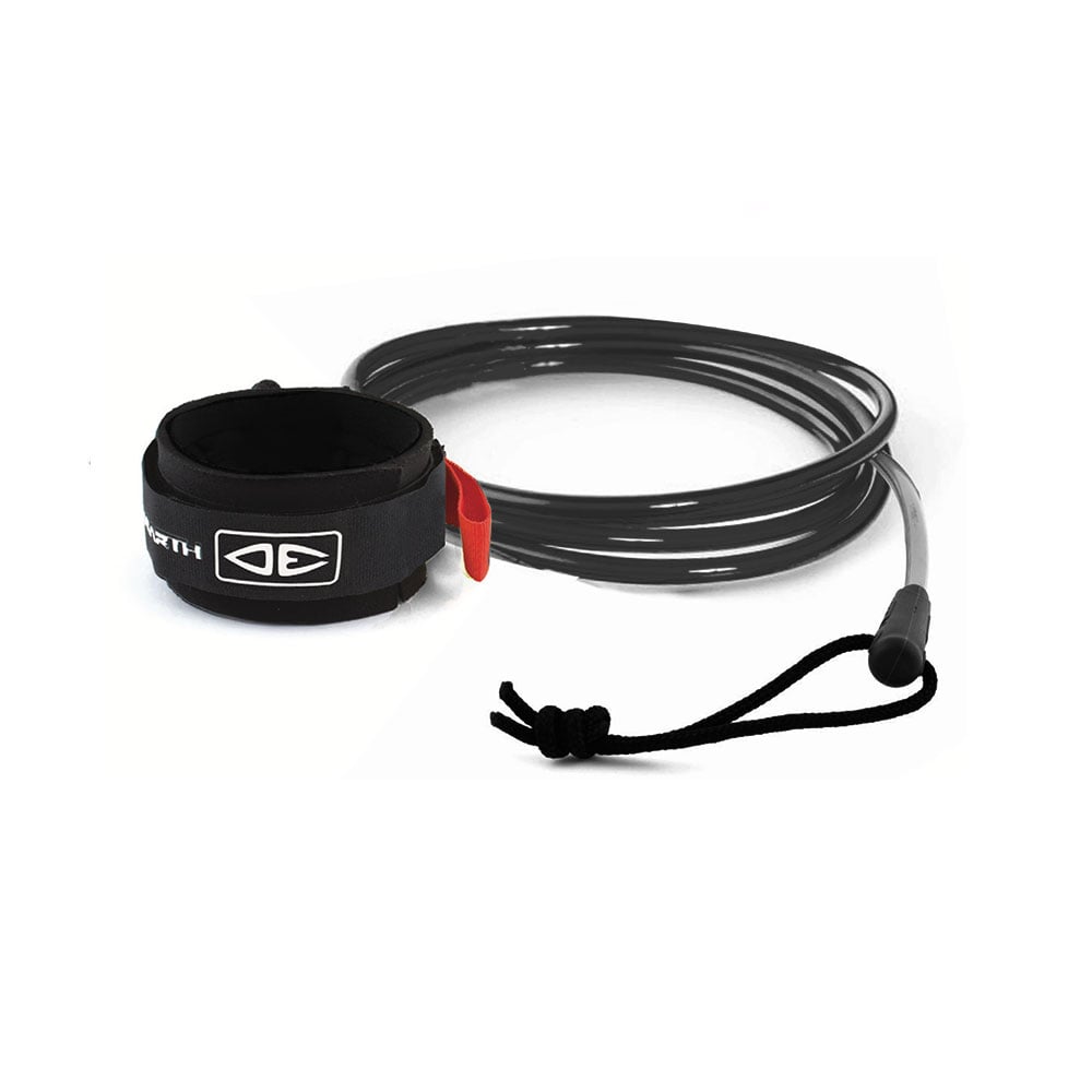 Ocean & Earth Straight Cord Bodyboard Wrist Leash - Black