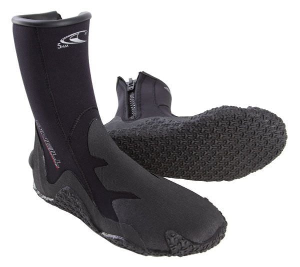 O'Neill 5mm Zip Up Wetsuit Boots - Black