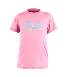 O'Neill Girls Toddlers Skins S/S Rash Tee - Pink