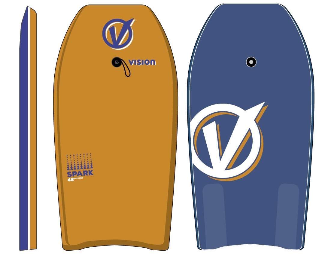 Vision Spark Bodyboard in Orange / Blue