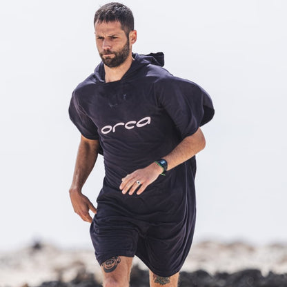 Orca Poncho Changing Towel Robe - Black